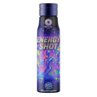 Elythra Labs Energy Shot 50ml Flasche mit 50mg Mitragynin, Energieergänzung mit tropischem Geschmack, L-Carnitin, Taurin, Vitamin-B-Komplex und Vitamin C für einen kraftvollen Energieschub.